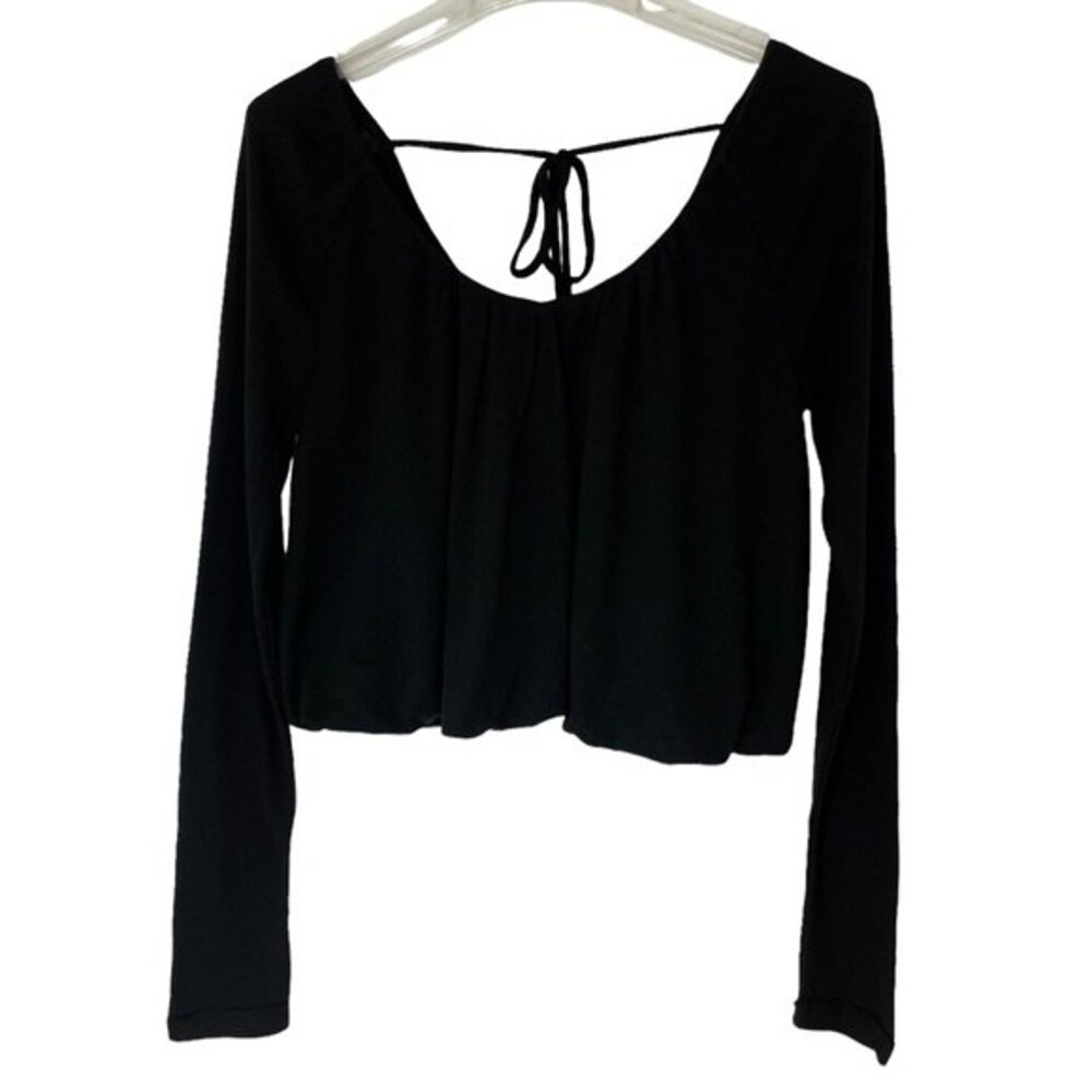We the Free Bondi Blouson Thermal Black Top
